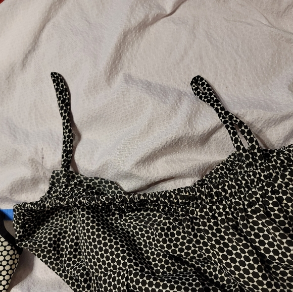 PRISTINE 90s Lady Di style her fave Polka Dot pleated skirt 2 pc suit dress - Picture 14 of 16